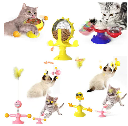 Brinquedo Catavento Rotativo para Gatos