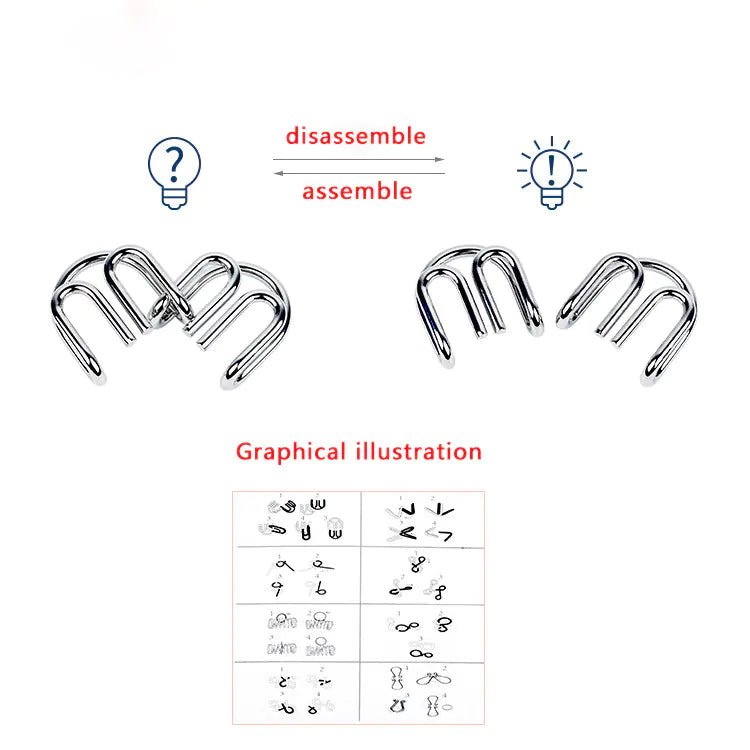 Quebra - Cabeça dos Nove Anéis Intelectuais - Catch Cards