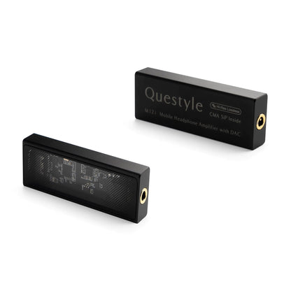 Questyle M12i HiFi Headphone Amplifier [MFi Certified] Portable USB DAC Lossless Mini Audio Amps Supports PCM 768kHz/DSD512 with 3.5mm Outputs High Resolution for Smartphones/PC/Laptops - Catch Cards