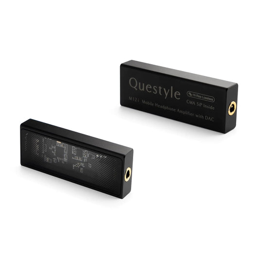 Questyle M12i HiFi Headphone Amplifier [MFi Certified] Portable USB DAC Lossless Mini Audio Amps Supports PCM 768kHz/DSD512 with 3.5mm Outputs High Resolution for Smartphones/PC/Laptops - Catch Cards