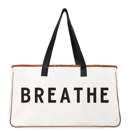 Women's Cotton Linen Canvas Beach Bag WEM Support (www.WEM.support)