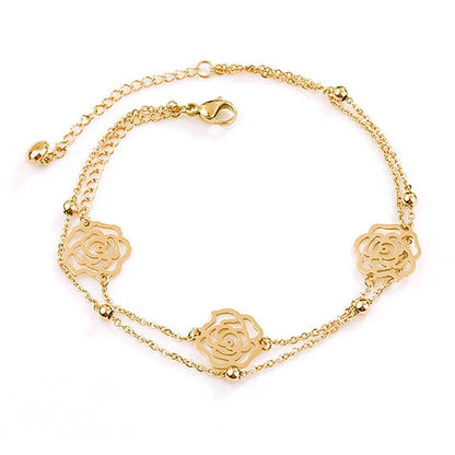 Minimalist Rose Anklet WEM Support (www.WEM.support)
