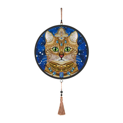 Butterfly Diamond Painting Pendant with Tassel Design