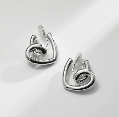 Elegant Metal Love Mosquito Coil Ear Clips WEM Support (www.WEM.support)