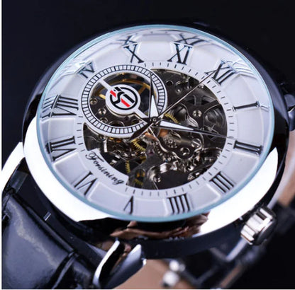 Men's Hollow Design Mechanical Watch