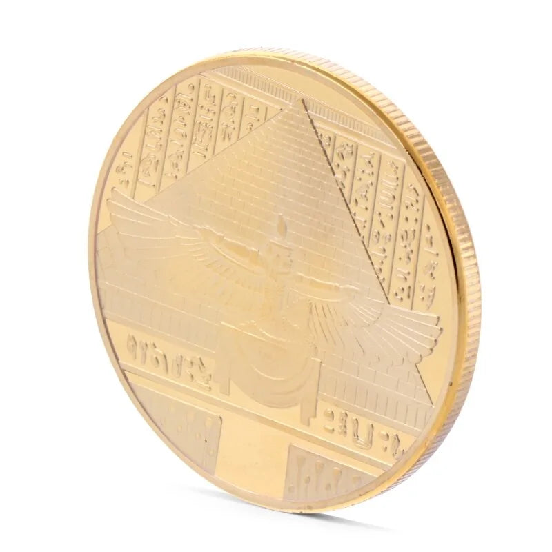 Gold Plated Ancient Egypt Coin WEM Support (www.WEM.support)