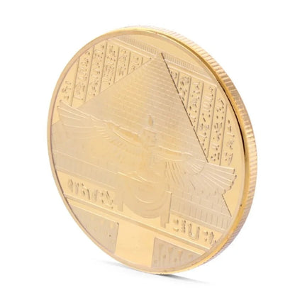 Gold Plated Ancient Egypt Coin WEM Support (www.WEM.support)