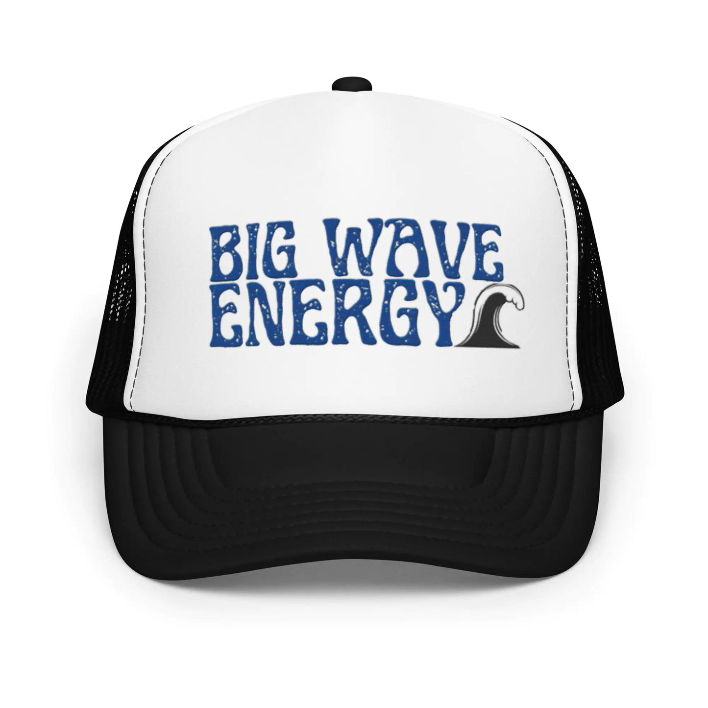 Big Wave Energy Foam Trucker Hat WEM Support (www.WEM.support)