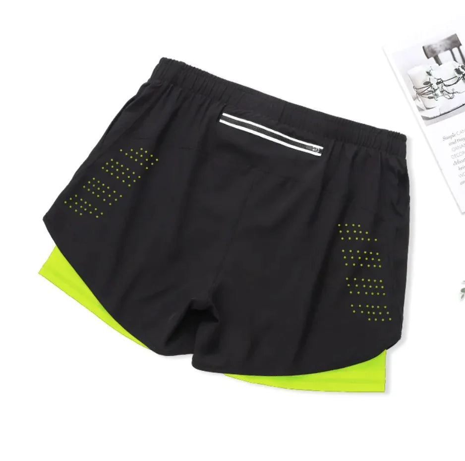 Men's Double-Layer Sports Shorts HejK.com