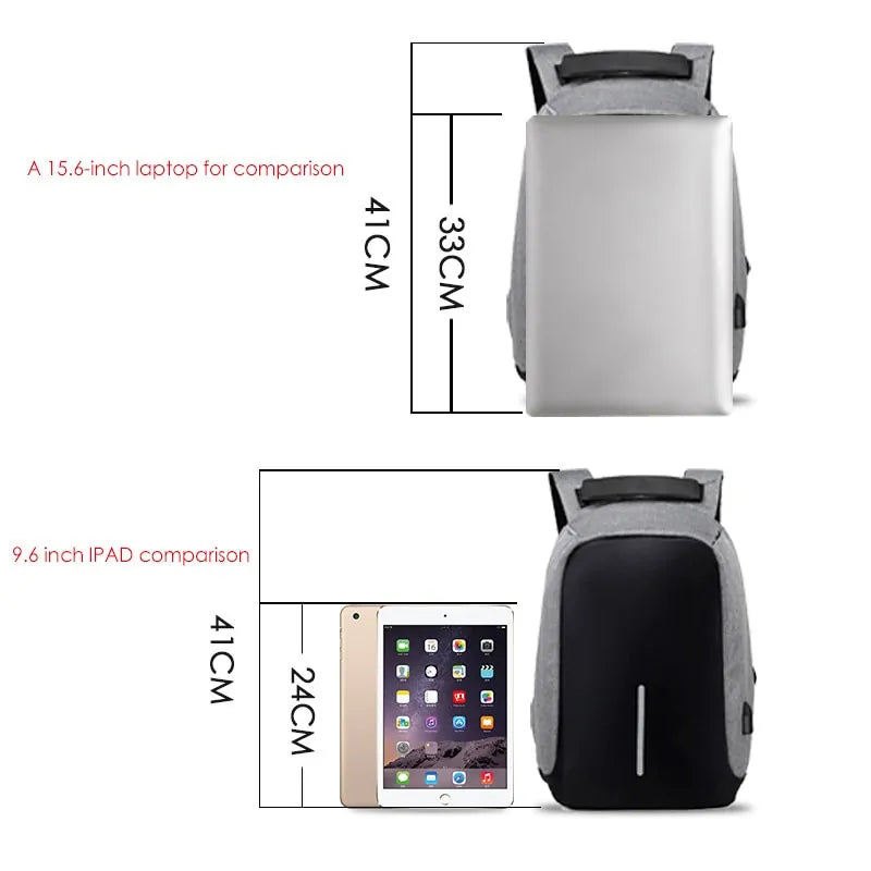 Laptop-Rucksack mit USB-Ladefunktion WEM Support (www.WEM.support)