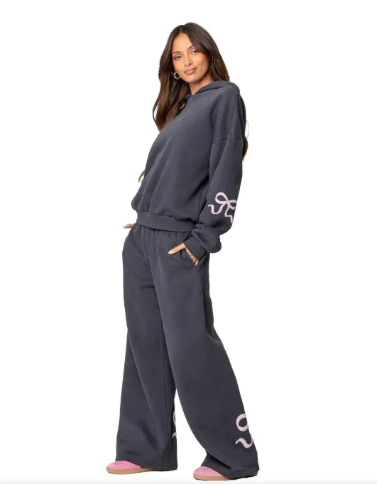 Women's Outdoor Sports & Casual Loose-Fit Bow-Accent Sweater WEM Support (www.WEM.support)
