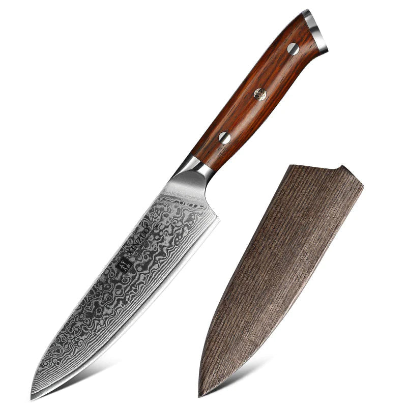 Universalkniv i damaskusstål-Damascus Steel Universal Knife WEM Support (www.WEM.support)