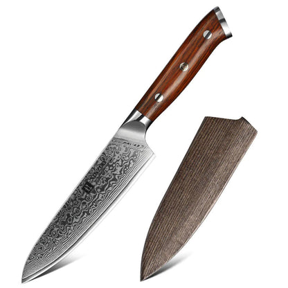 Universalkniv i damaskusstål-Damascus Steel Universal Knife WEM Support (www.WEM.support)