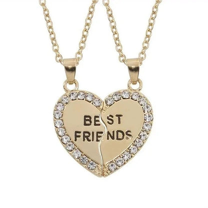 Star Moon Best Friend Pendant Necklace Set WEM Support (www.WEM.support)