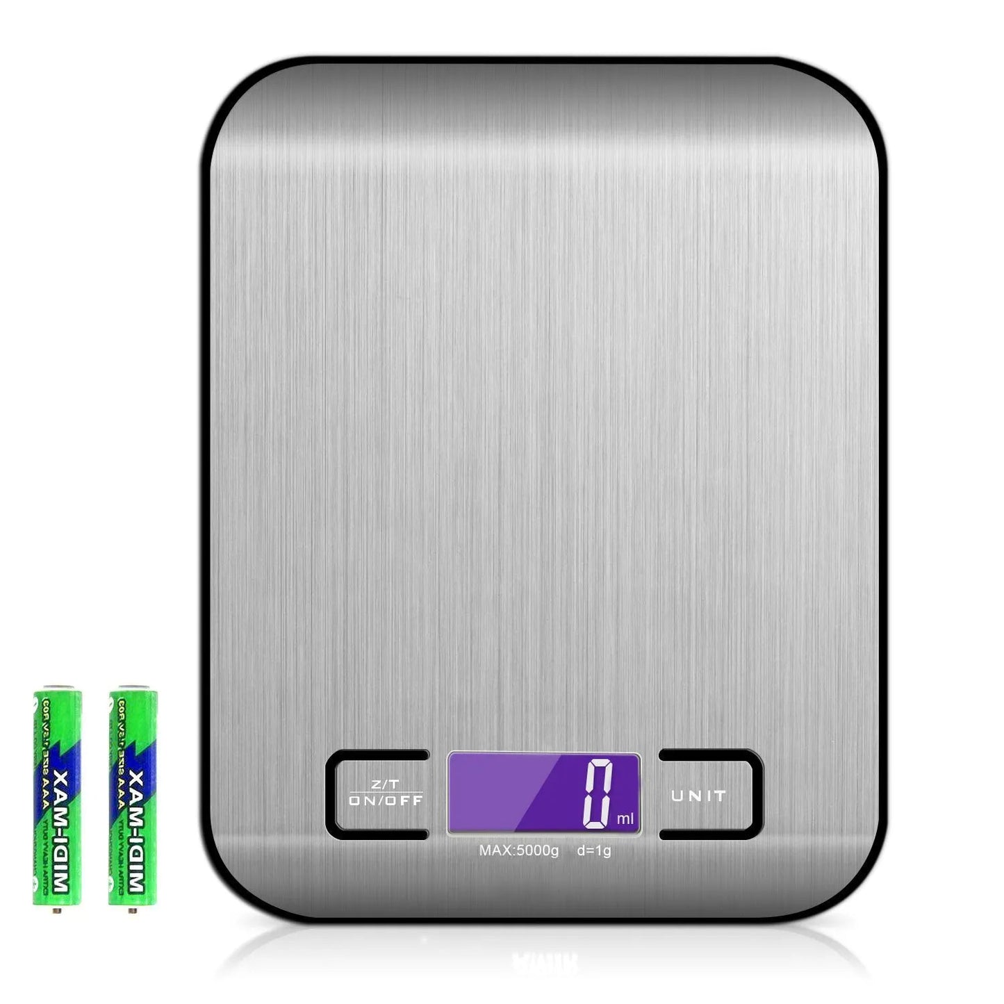 Rechargeable Stainless Steel Kitchen Scale - Catch Cards