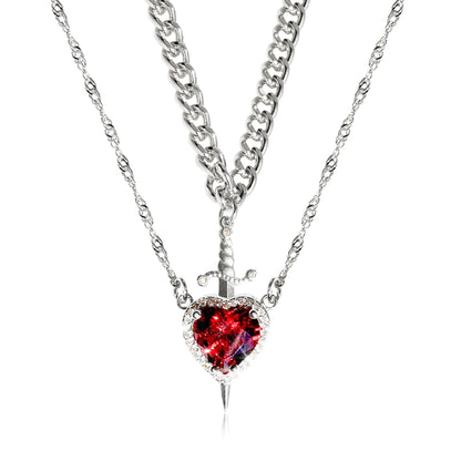 Red Heart Necklace - Catch Cards