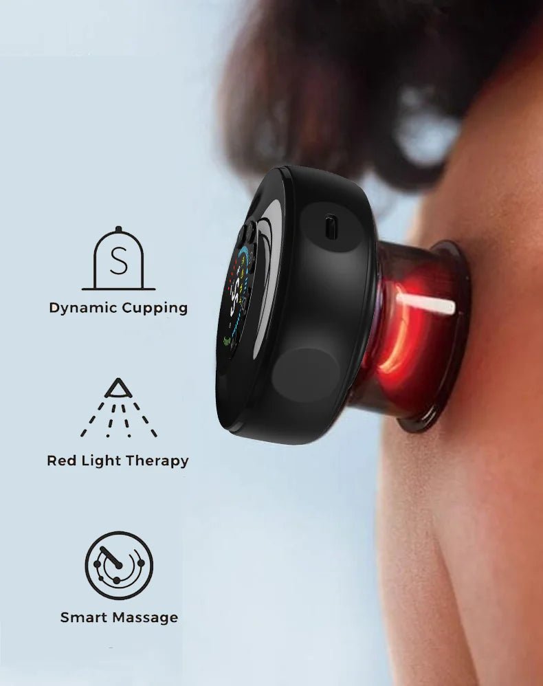 Red Light Physiotherapy Electric Cupping Massager - Catch Cards