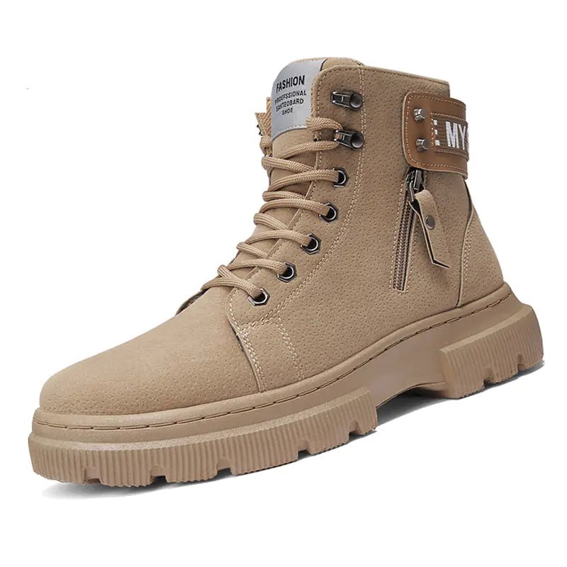 Retro British High - Top Martin Tooling Boots for Men - Catch Cards