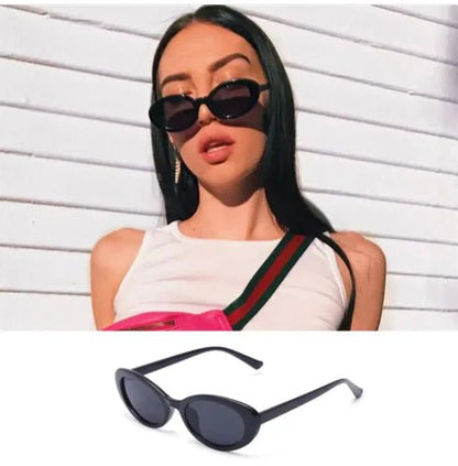 Retro Oval Sunglasses - Catch Cards