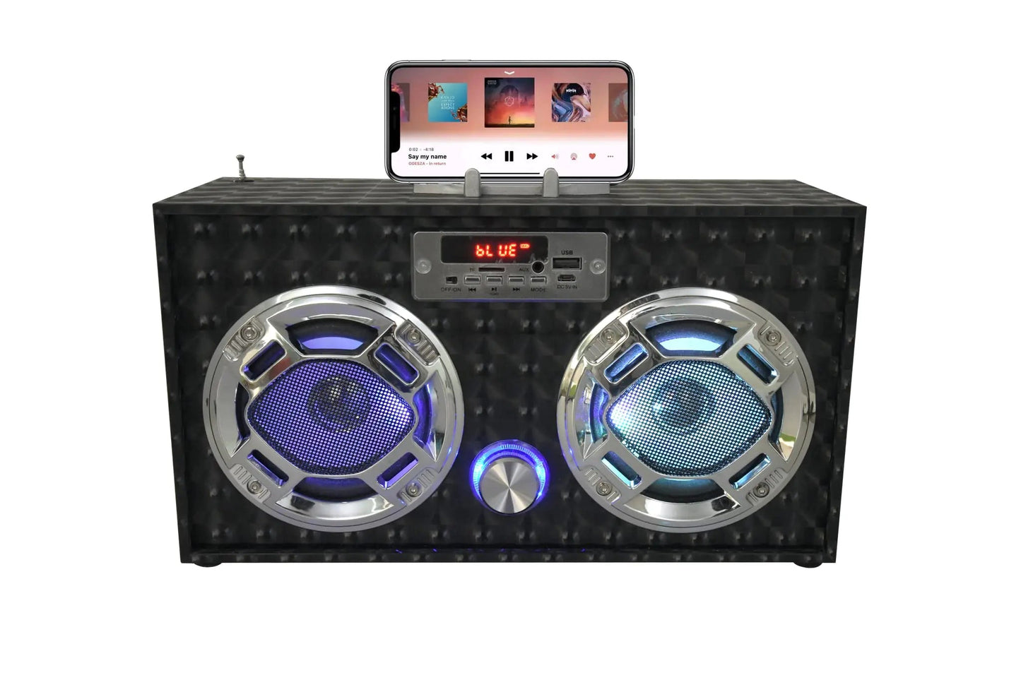 RetroSync Boombox - LED Bluetooth Speaker - Catch Cards