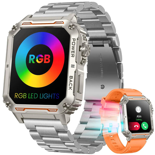 RGB LED Smartwatch 1.91" Touch Screen - Catch Cards