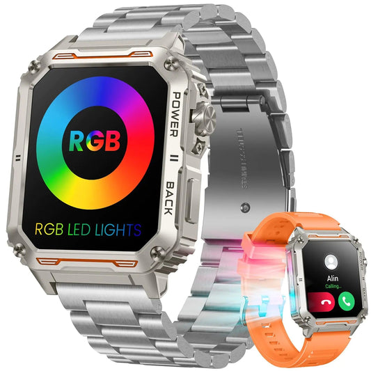 RGB LED Smartwatch 1.91" Touch Screen - Catch Cards
