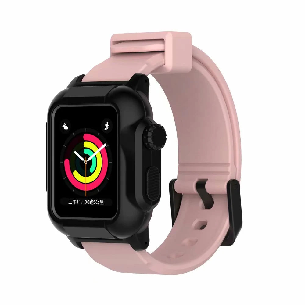 Waterproof Box Case Strap For Apple Watch WEM Support (www.WEM.support)