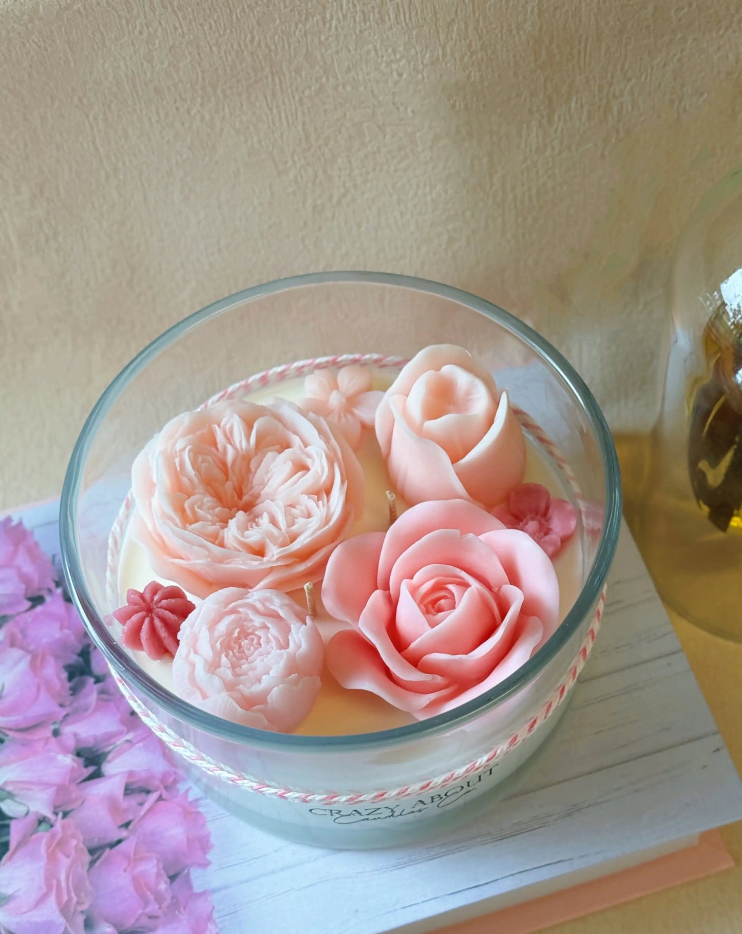 Rose Container Scented Candle • 16 oz - Catch Cards