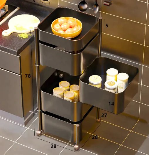 Rotating Snack Storage Rack - Catch Cards