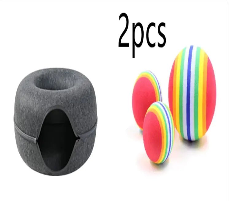 Round Woolen Cat Nest & Tunnel - Catch Cards