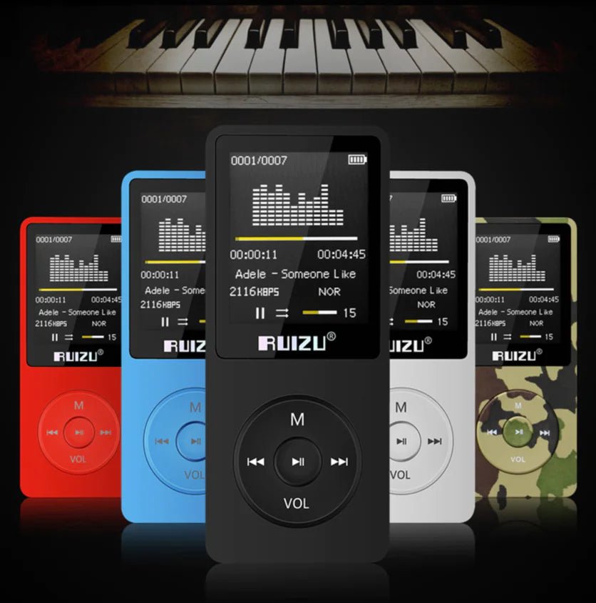 RuiZu X02 MP3 Voice Recorder and Portable Player - Catch Cards