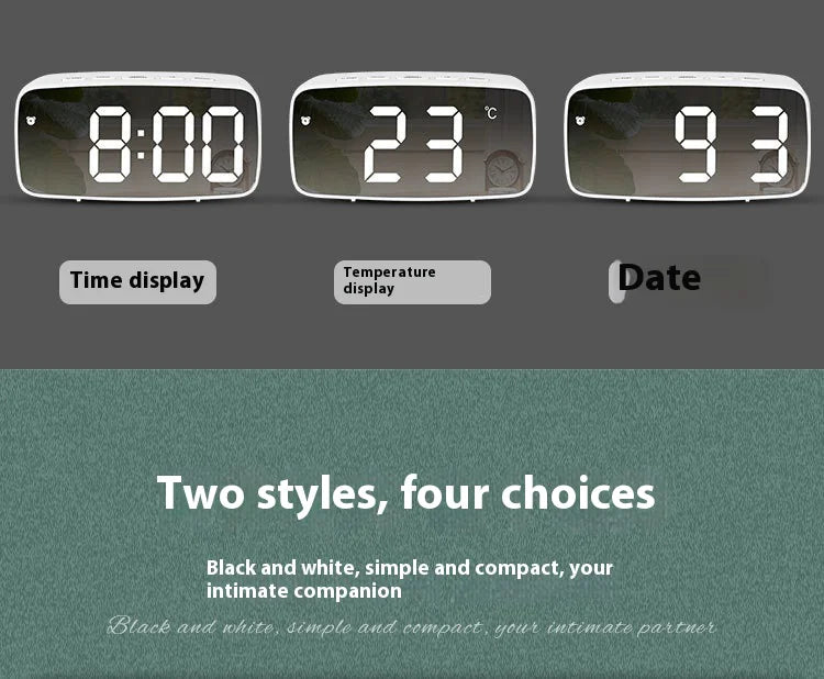 LED Mirror Alarm Clock WEM Support (www.WEM.support)