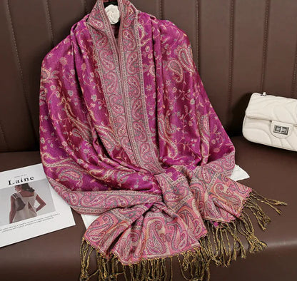 Cashmere Shawl – Women's Printed Warm Scarf WEM Support (www.WEM.support)