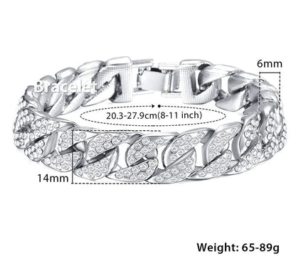 Gold Miami Curb Chain Bracelet WEM Support (www.WEM.support)