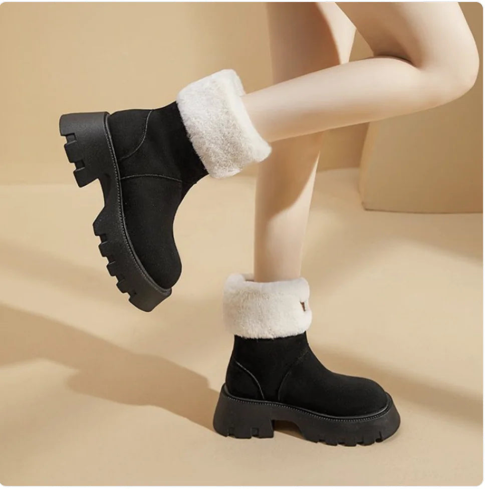Women's Winter Fleece-Lined Thermal Shoes WEM Support (www.WEM.support)