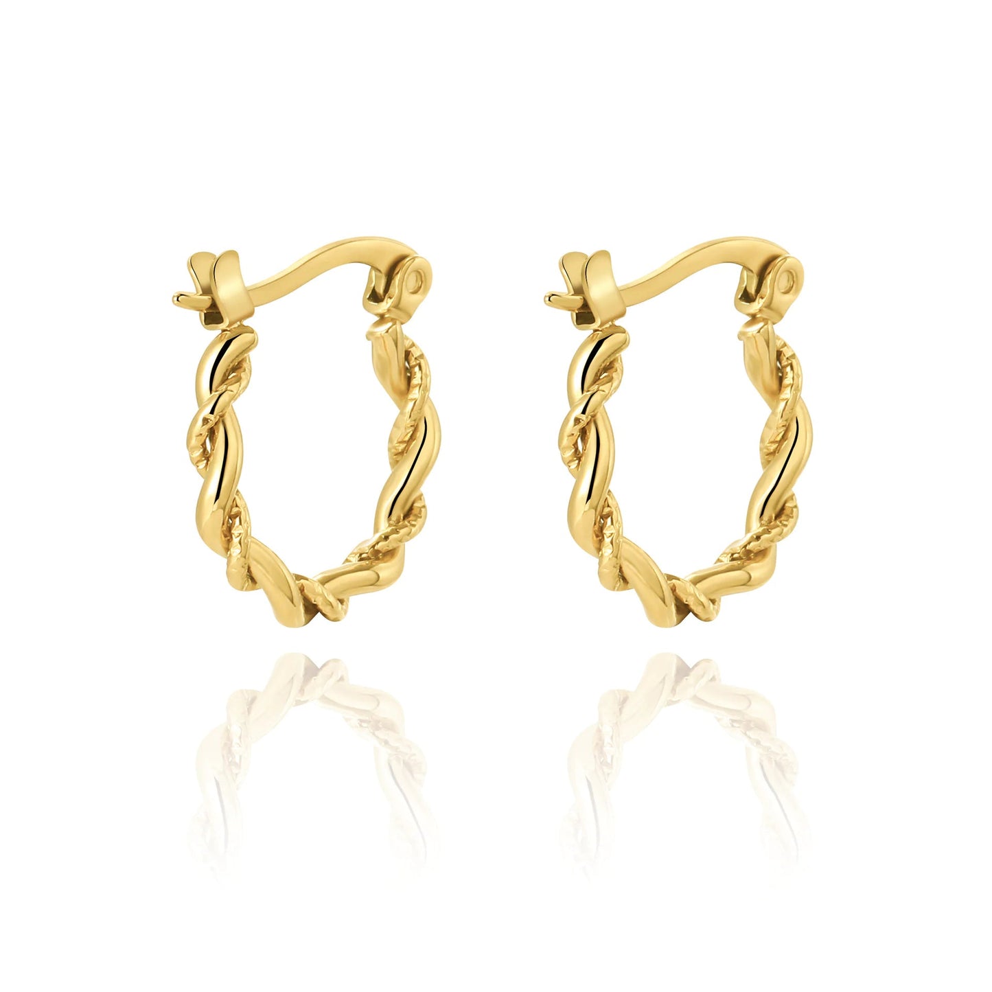Gold-Plated Crescent Earrings HejK.com