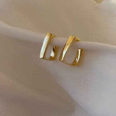 Geometric Hollow Triangle Earrings WEM Support (www.WEM.support)