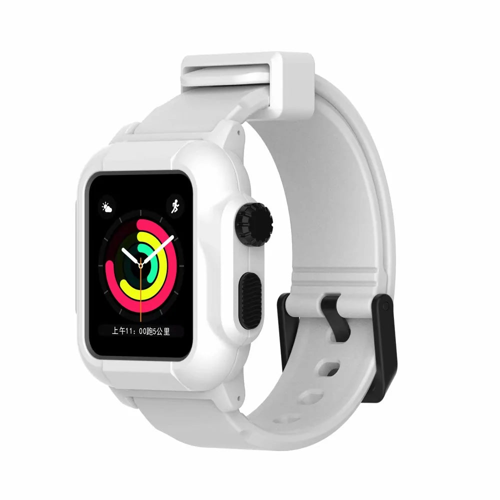 Waterproof Box Case Strap For Apple Watch WEM Support (www.WEM.support)