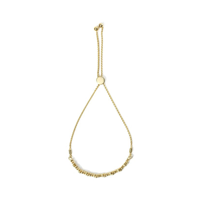 18K Yellow Gold Plated .925 Sterling Silver 1/4 Cttw Diamond Marquise Shaped Link 4"-10" Adjustable Bolo Bracelet (I-J Color, I1-I2 Clarity) WEM Support (www.WEM.support)