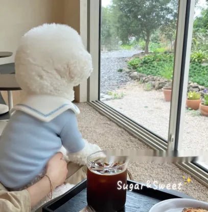 Sailor Collar Vest Thin Pet Clothing - Catch Cards