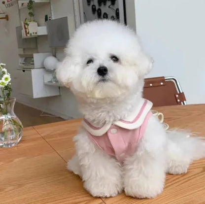 Sailor Collar Vest Thin Pet Clothing - Catch Cards