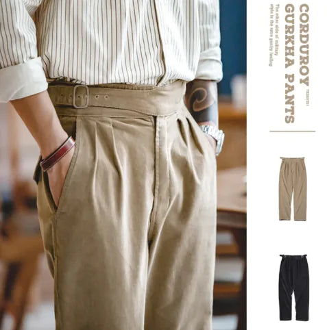 Men's American-Style Corduroy Casual Trousers WEM Support (www.WEM.support)