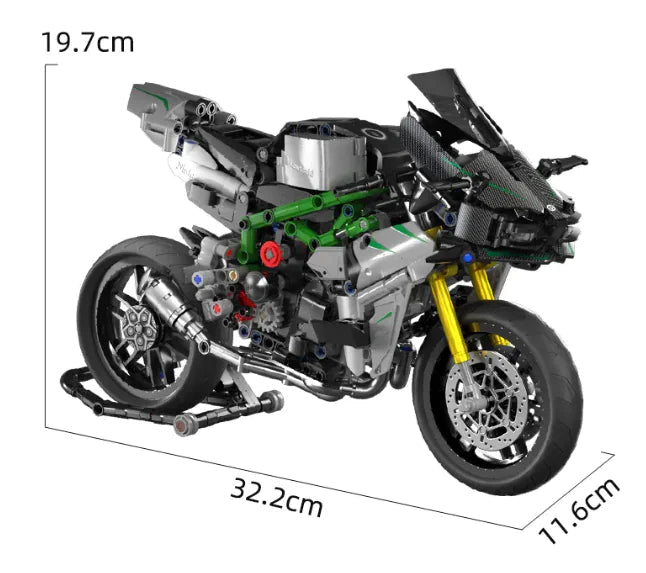 Building Blocks Motorcycle Toy WEM Support (www.WEM.support)
