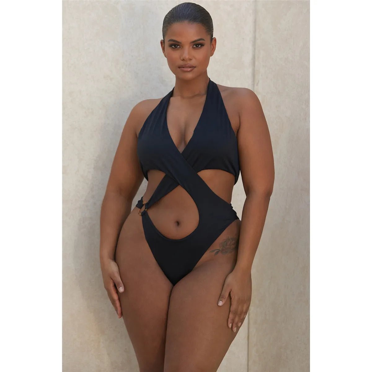 Sexy Slim One - Piece Swimsuit - Catch Cards