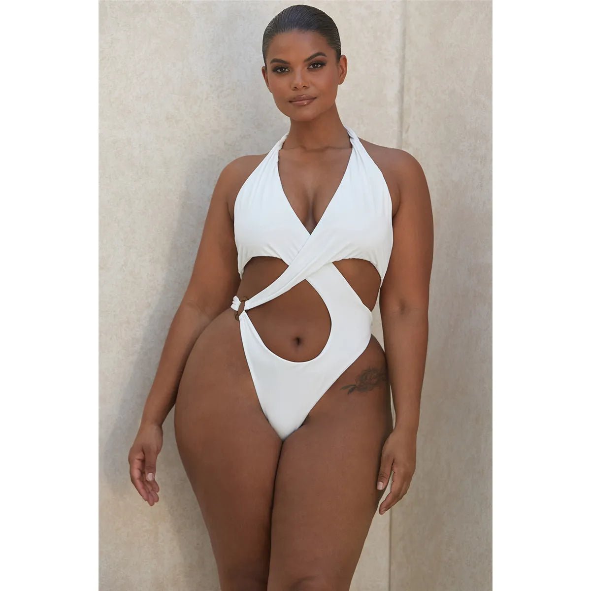 Sexy Slim One - Piece Swimsuit - Catch Cards