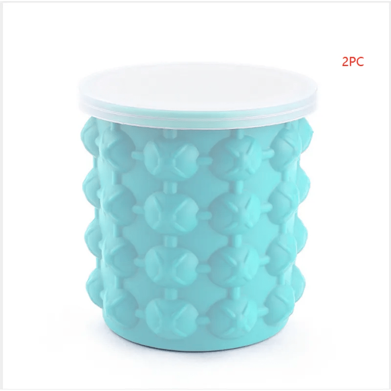 Silicone Ice Cube Molder Portable Bucket - Catch Cards
