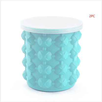 Silicone Ice Cube Molder Portable Bucket - Catch Cards