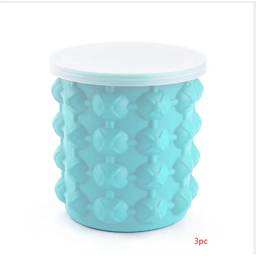 Silicone Ice Cube Molder Portable Bucket - Catch Cards