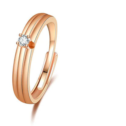 Simple Couple Rings for Men and Women Fashion - Catch Cards