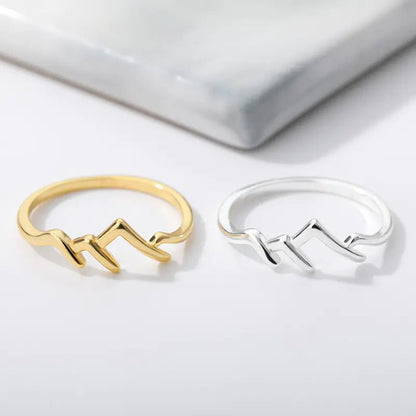 Simple Mountain Peak Creative Ring - Catch Cards